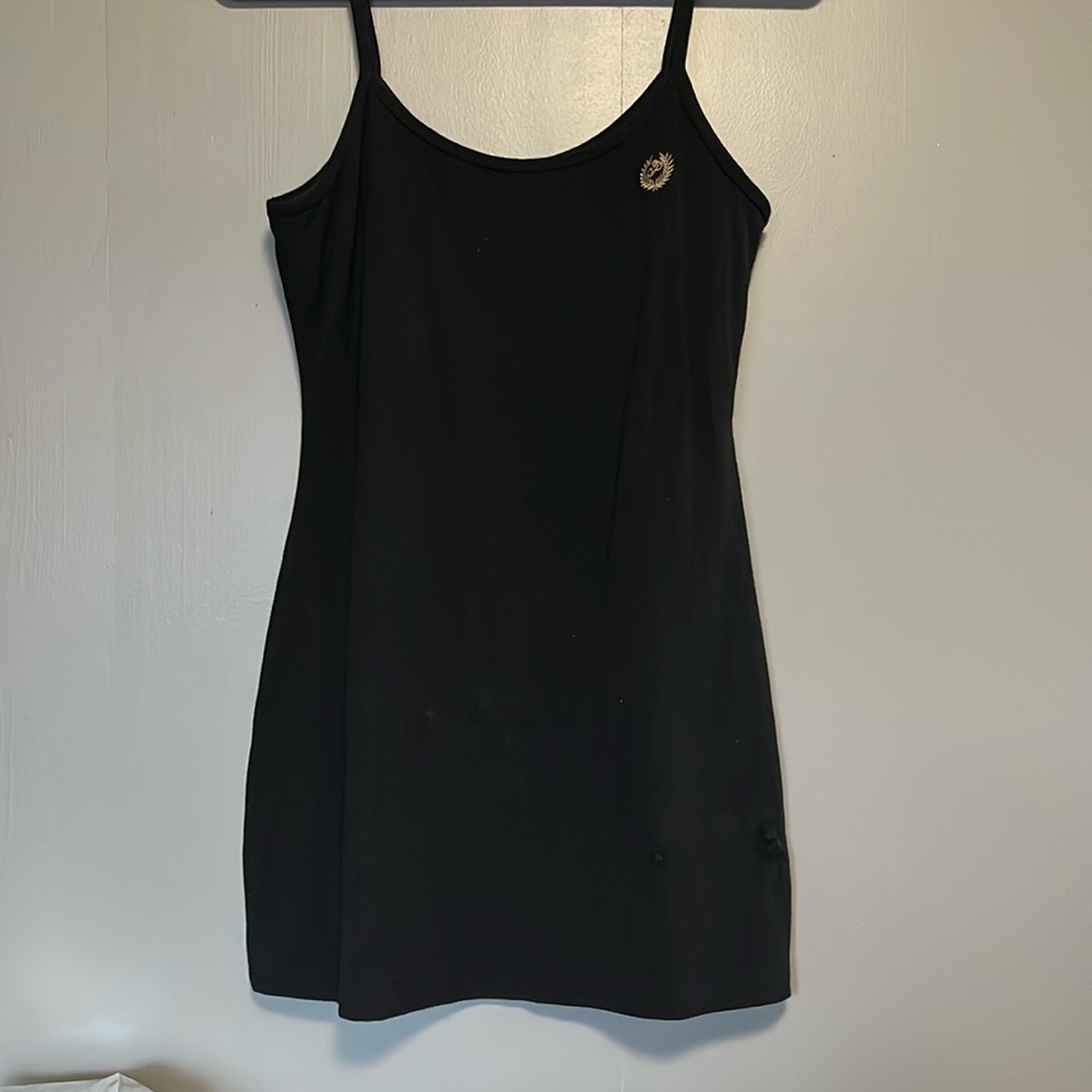 Solid Black PINK Sleepwear Dress
